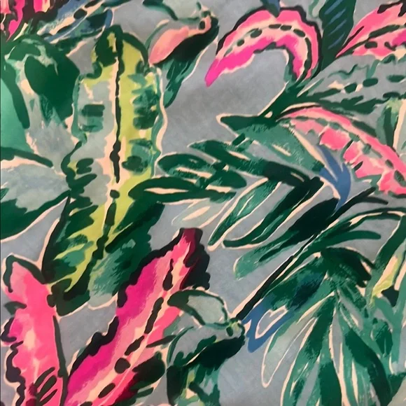 Lilly Pulitzer Pink and Blue Sheath Dress 3/4 Sleeve - Picture 3 of 4